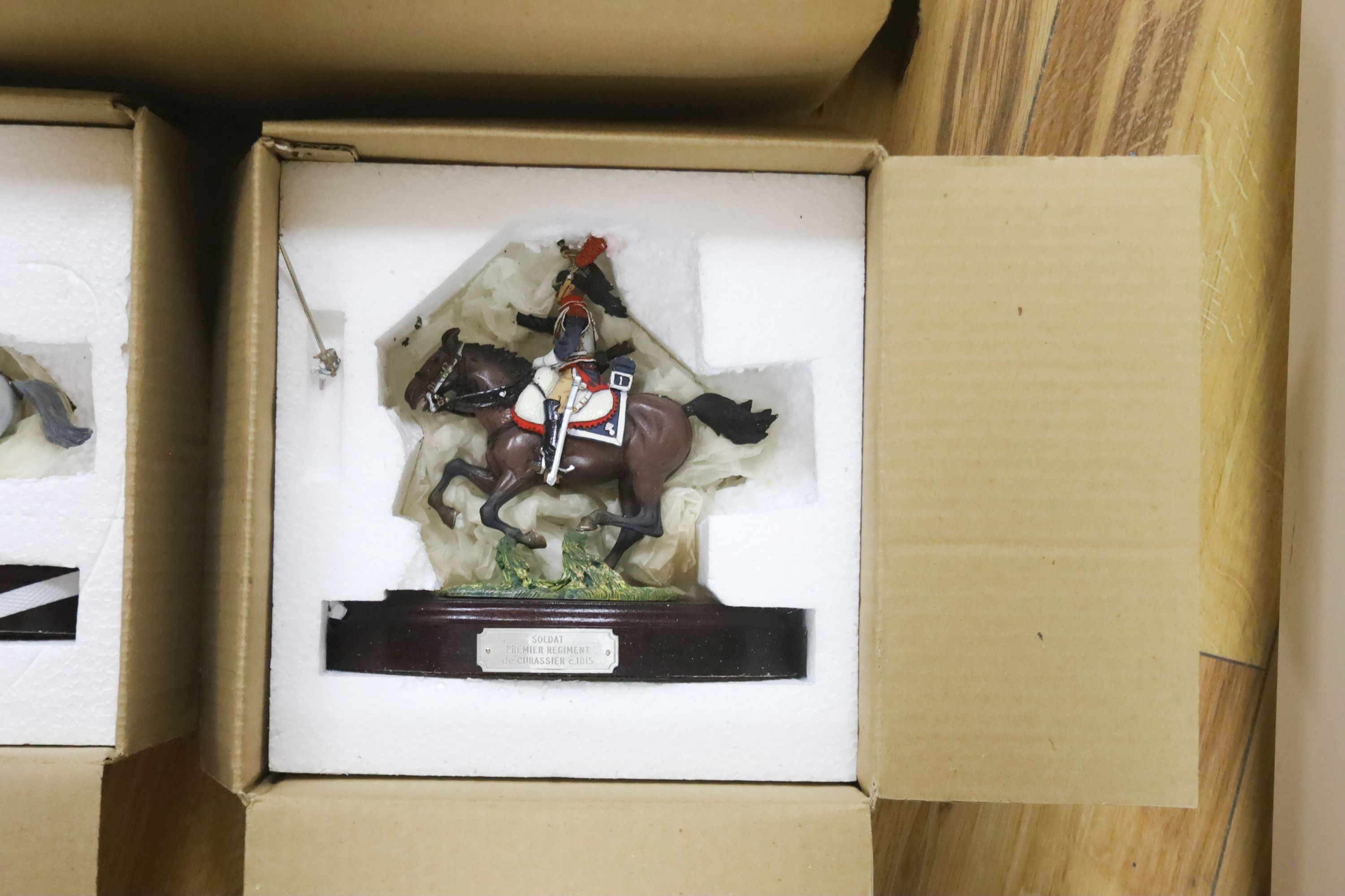 A collection of model soldiers by Charles Stadden, many boxed